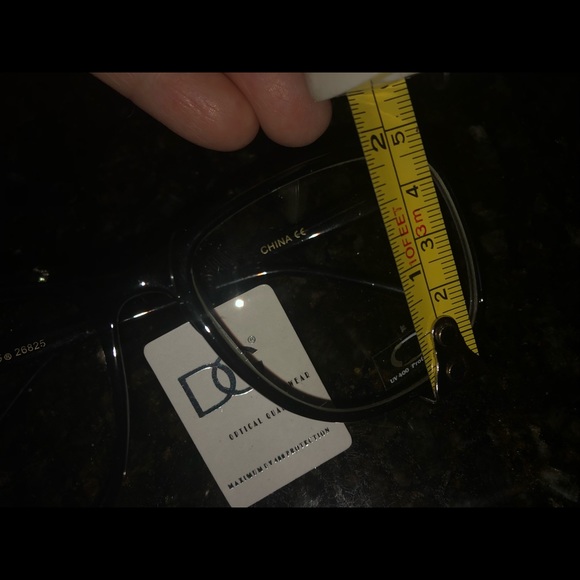 Large Nerdy Thin Frame Clear Lens Glasses - Picture 3 of 3